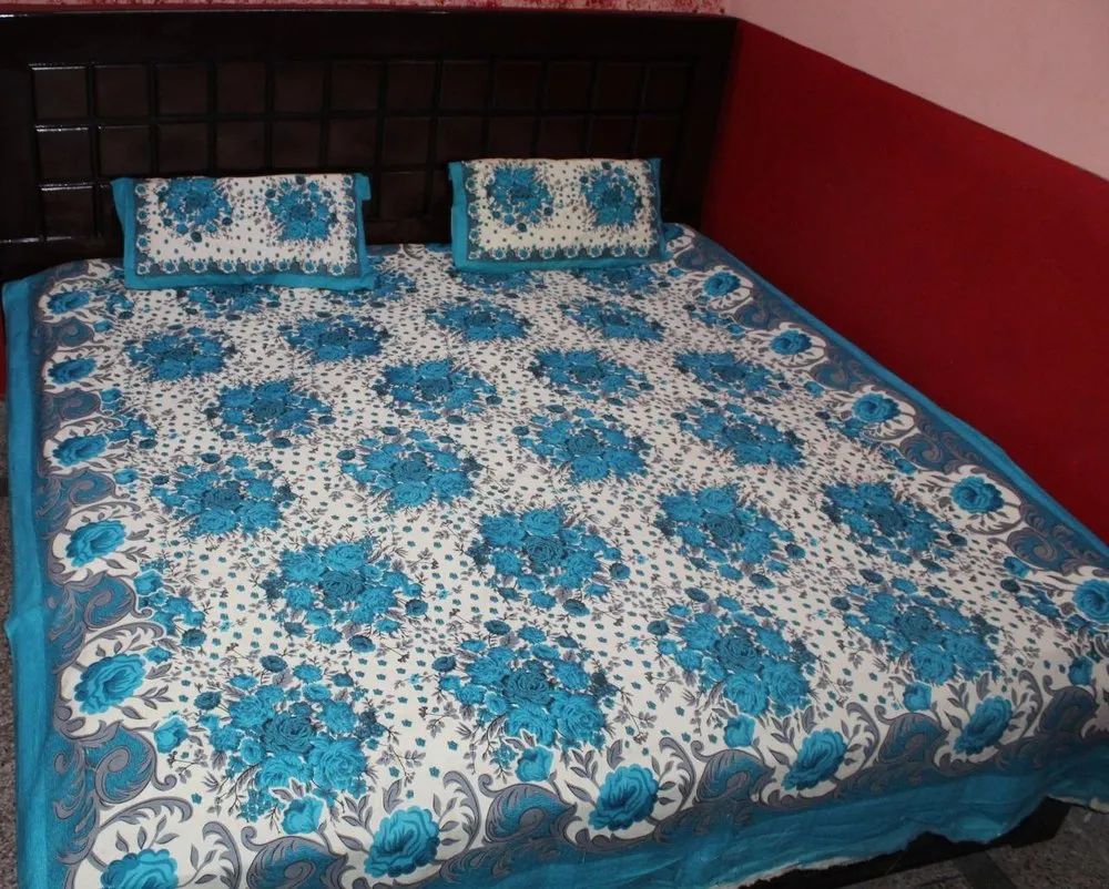 Printed Cotton Double Bed Sheet