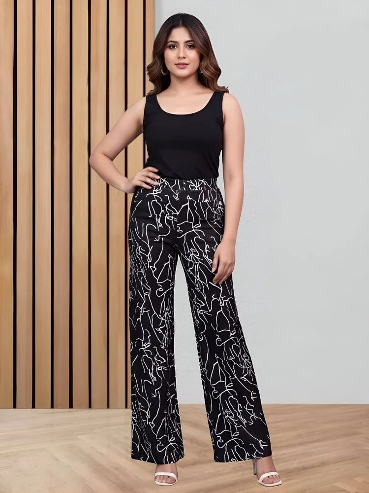 Women'S Casual Wide Leg Trousers