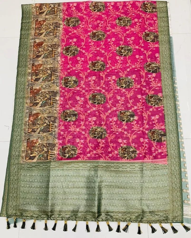 BURBERRY SILK WITH MEENA Saree
