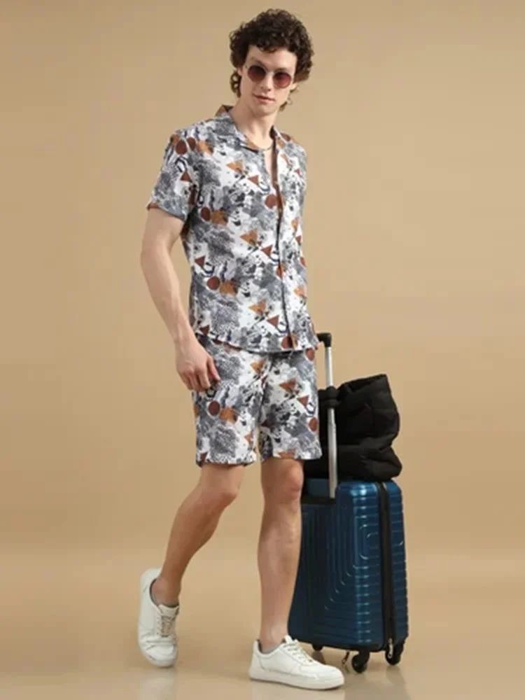 XXL Rayon Men Co Ord Set