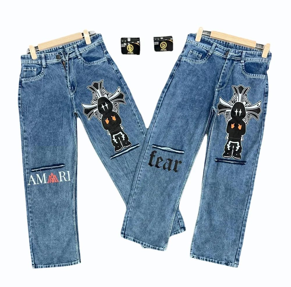 Men Printed Jeans