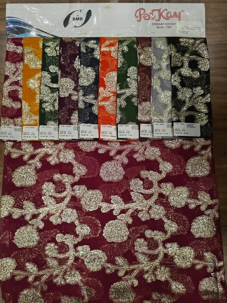 Krishi Viscose Chiffon Jacquard 44 Inches 112 cm