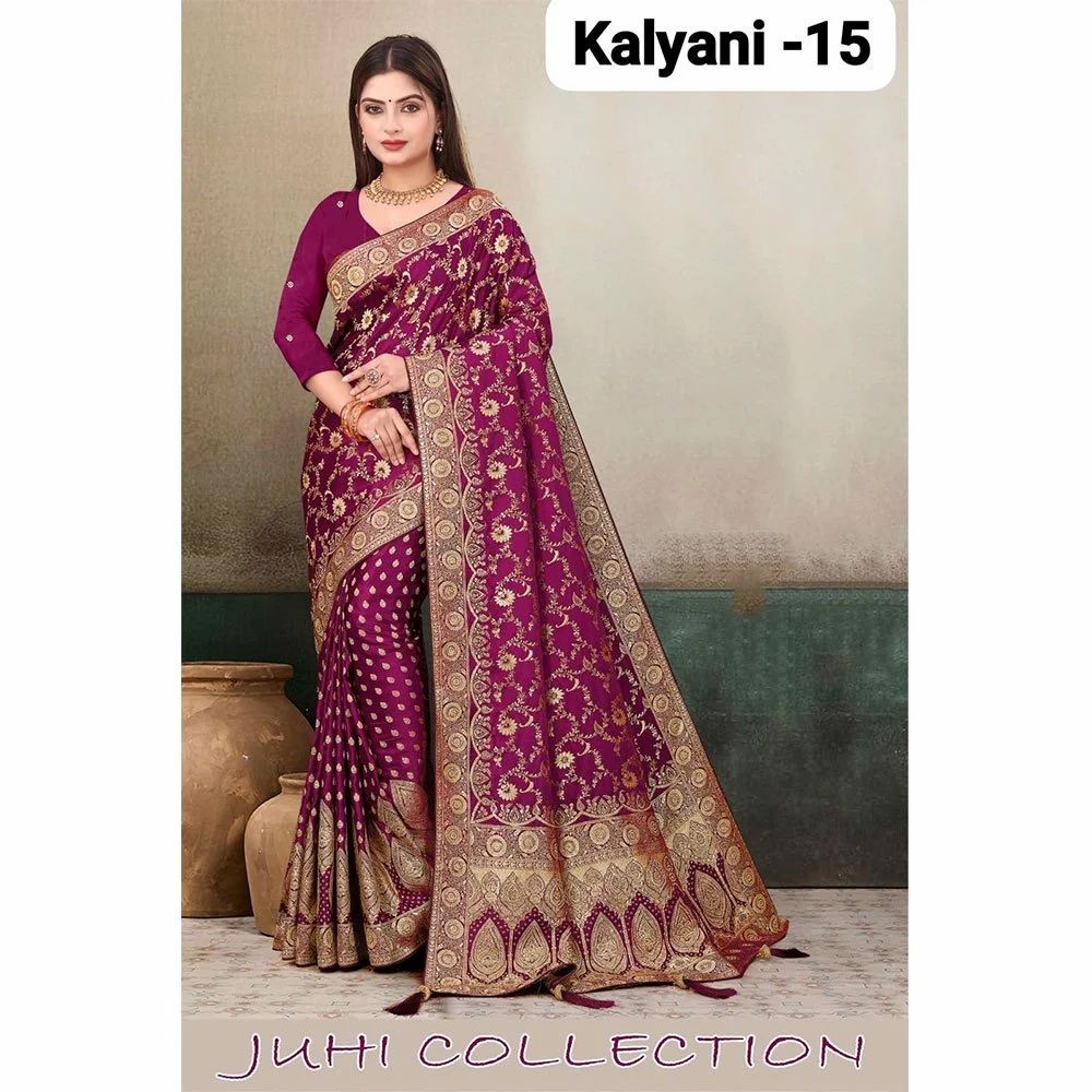 Wine Butti Silk Saree