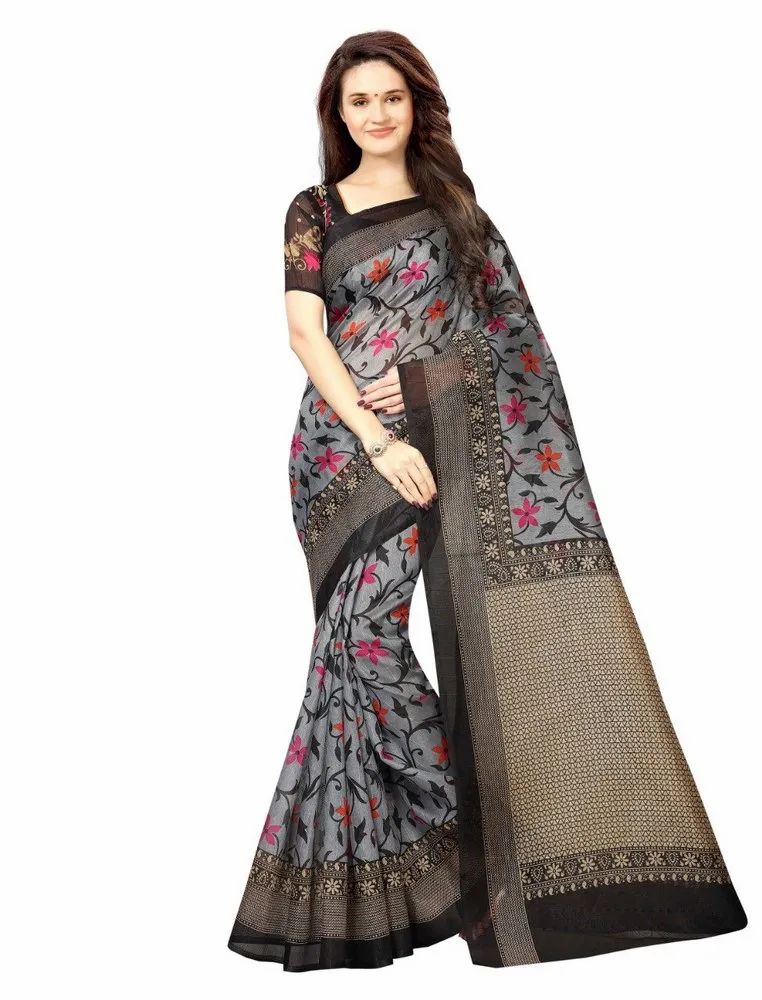 Bhagalpuri Silk Printed Saree