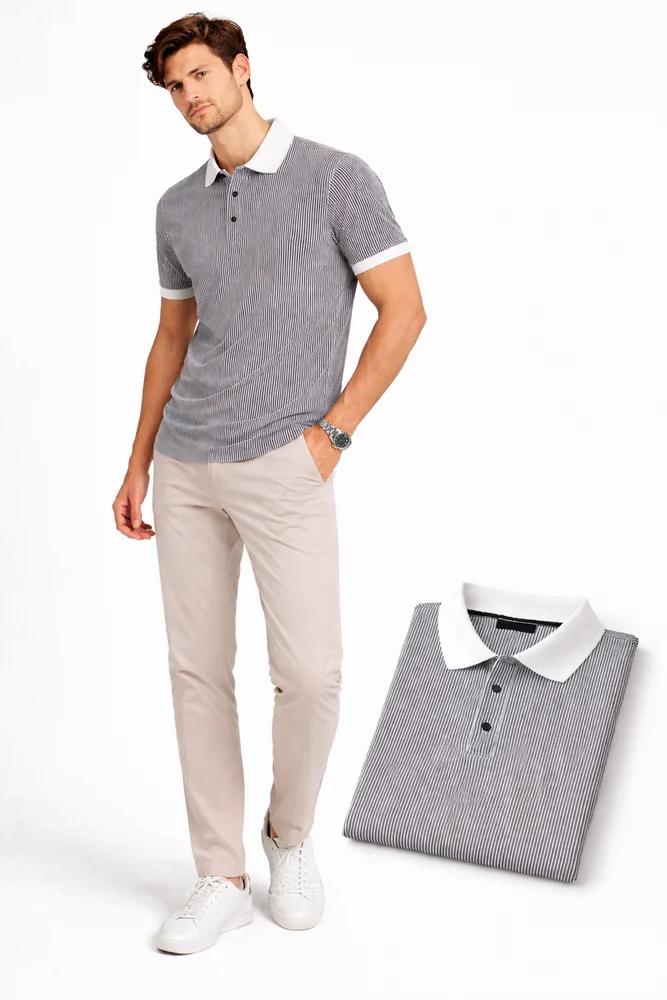 Mens Polo Collar T Shirt