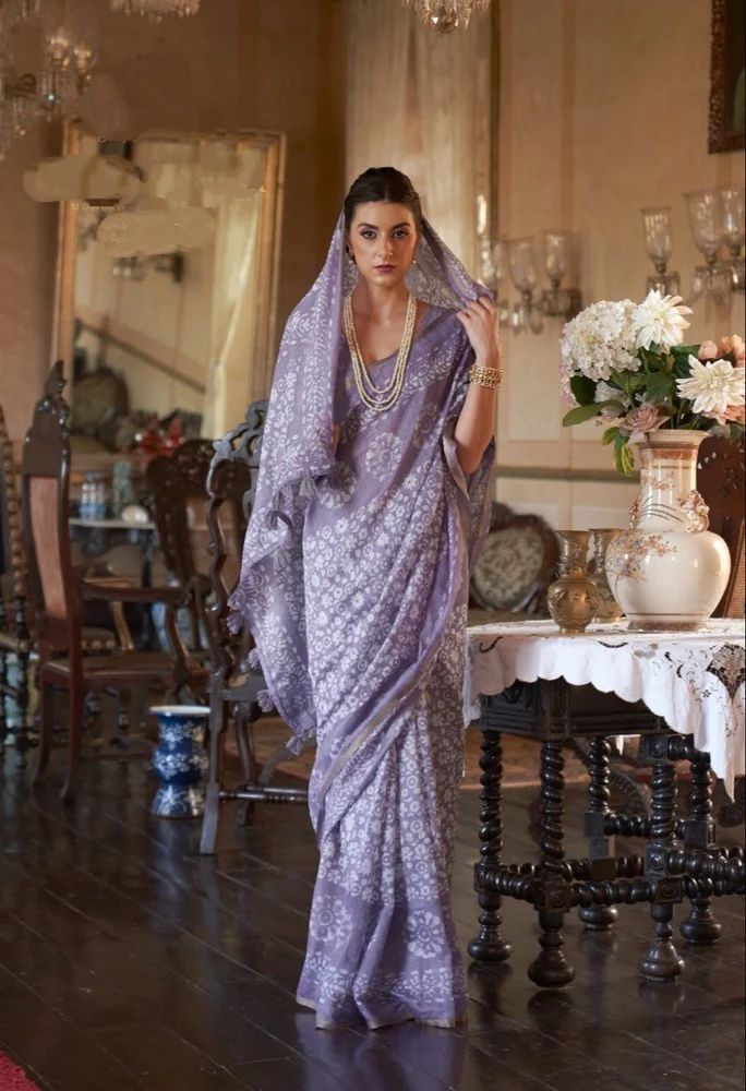 Ladies Cotton Uniform Saree