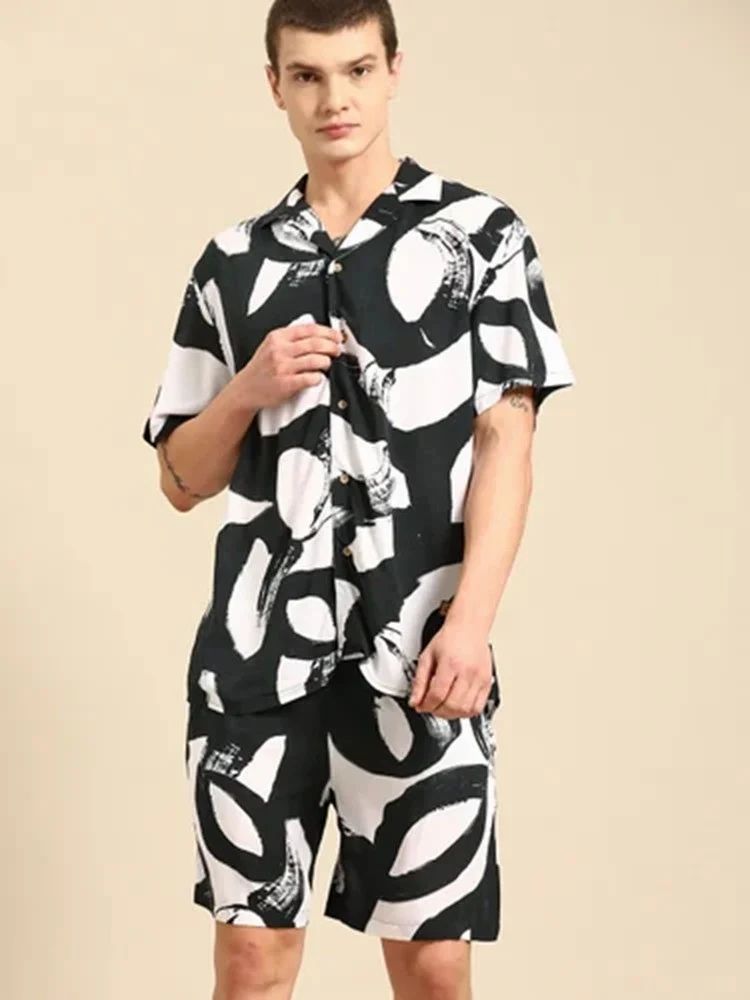 Small Polyester Men Co Ord Set