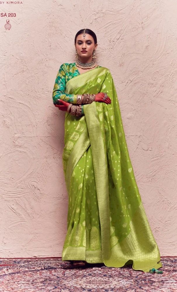 Kimora Sindhuri Kasturi Zari Weaving Dola Silk Saree Collection