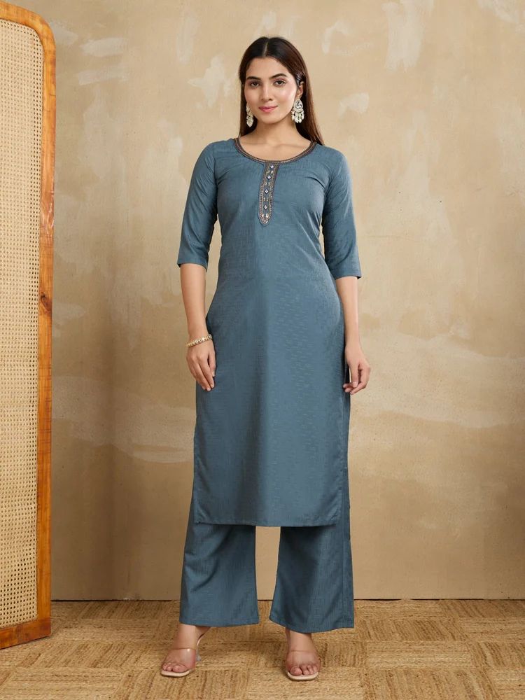 Cotton Kurta Pant Set