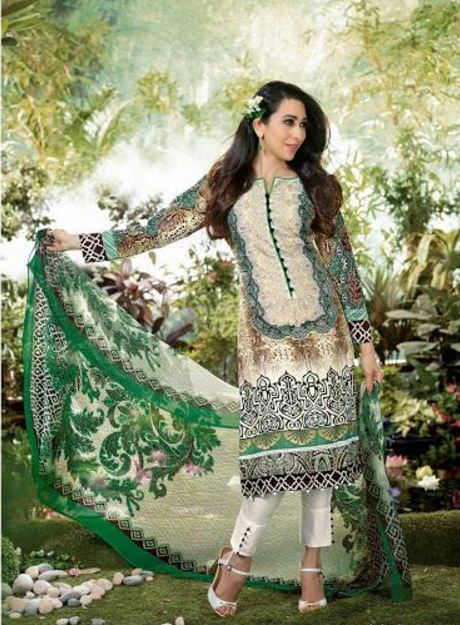Habiba Lawn Cotton Embroidered Pakistani Suit 416