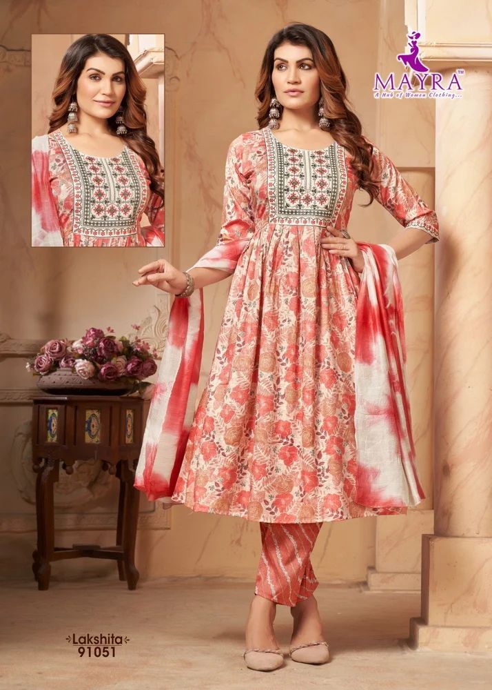 Mayra Lakshita Capsule Printed Kurti Bottom With Dupatta