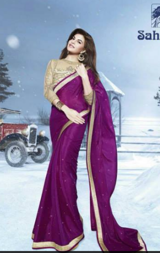 Embroidery Work Saree