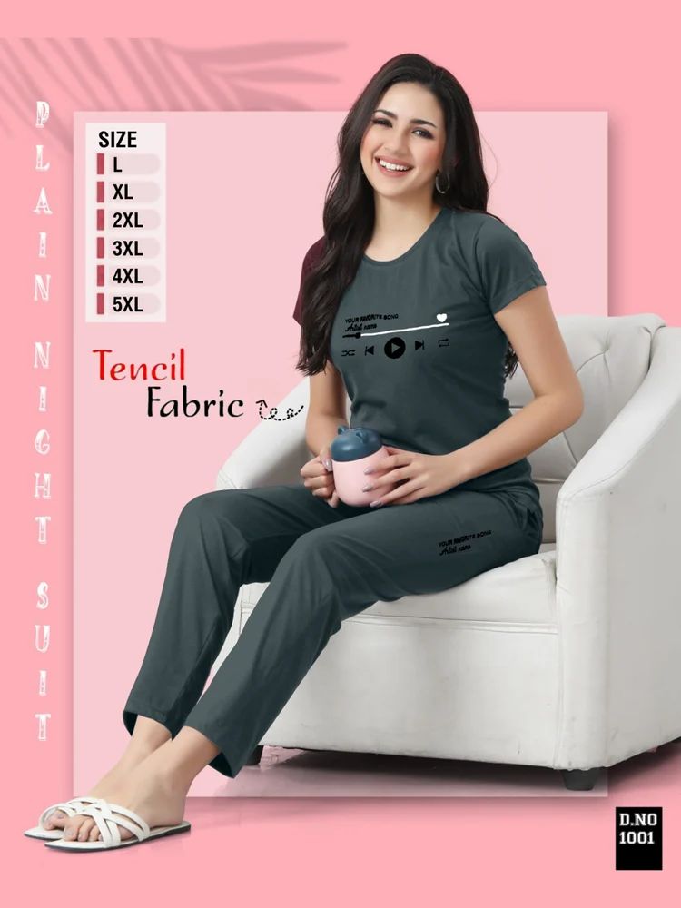 Plain Night Fabric Suit