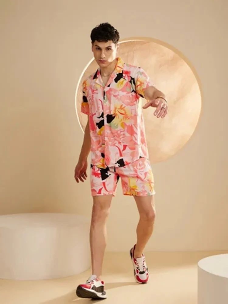 Small Polyester Men Co Ord Set