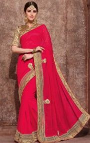Intricate Faux Chiffon Classic Designer Saree