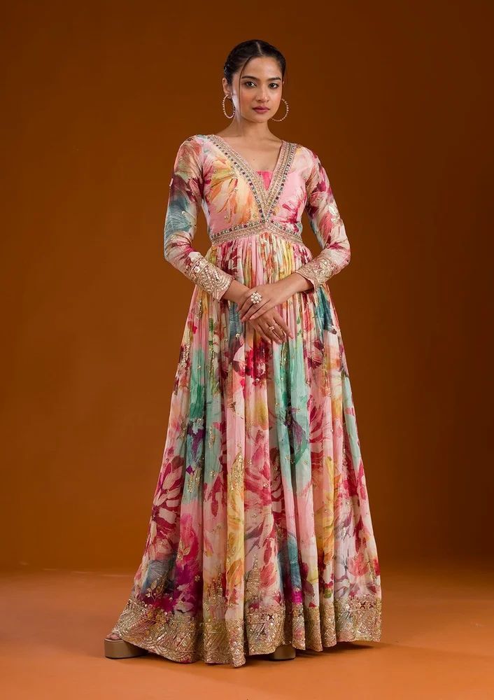 Designer Party Wear Gown With Dupatta