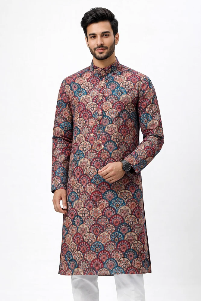 Digital Printed Kurta For Men
