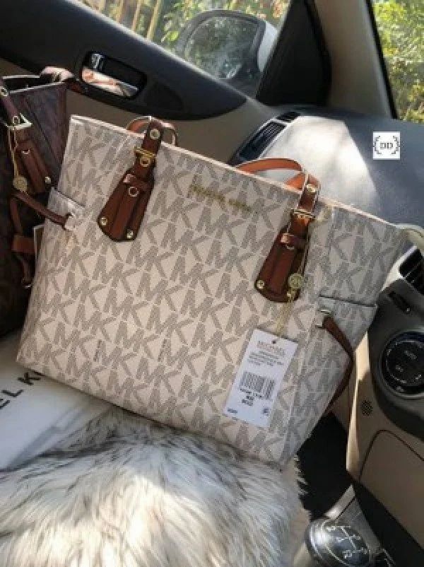 Mk tote bag with dust cover