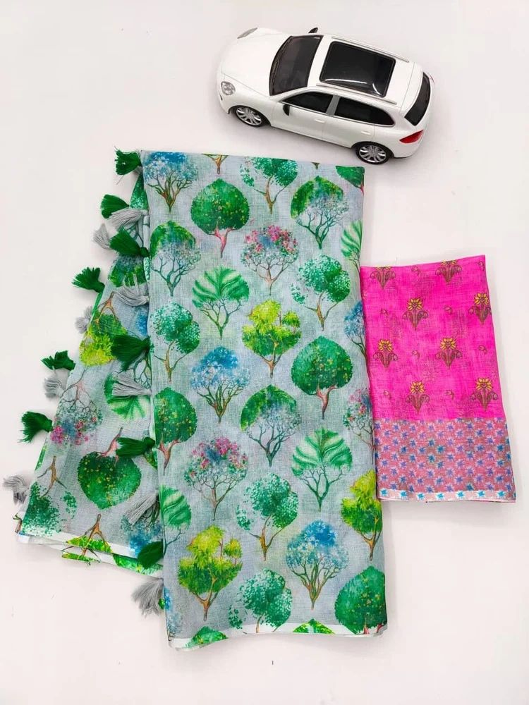 Pure Linen Sarees