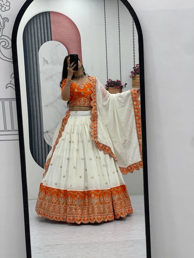 Designer Heavy Embroidered Wedding Lehenga Choli