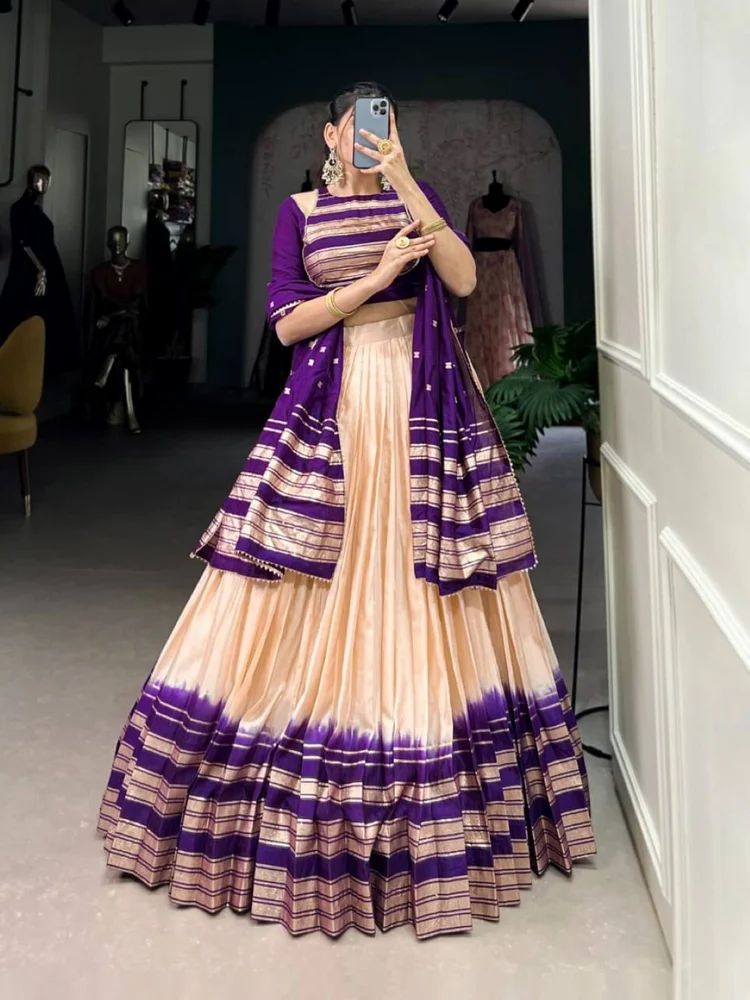 WMN 1908 Pure Chanderi Party Wear Lehenga Choli Collection Below 1500