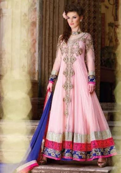 White Net Salwar Kameez