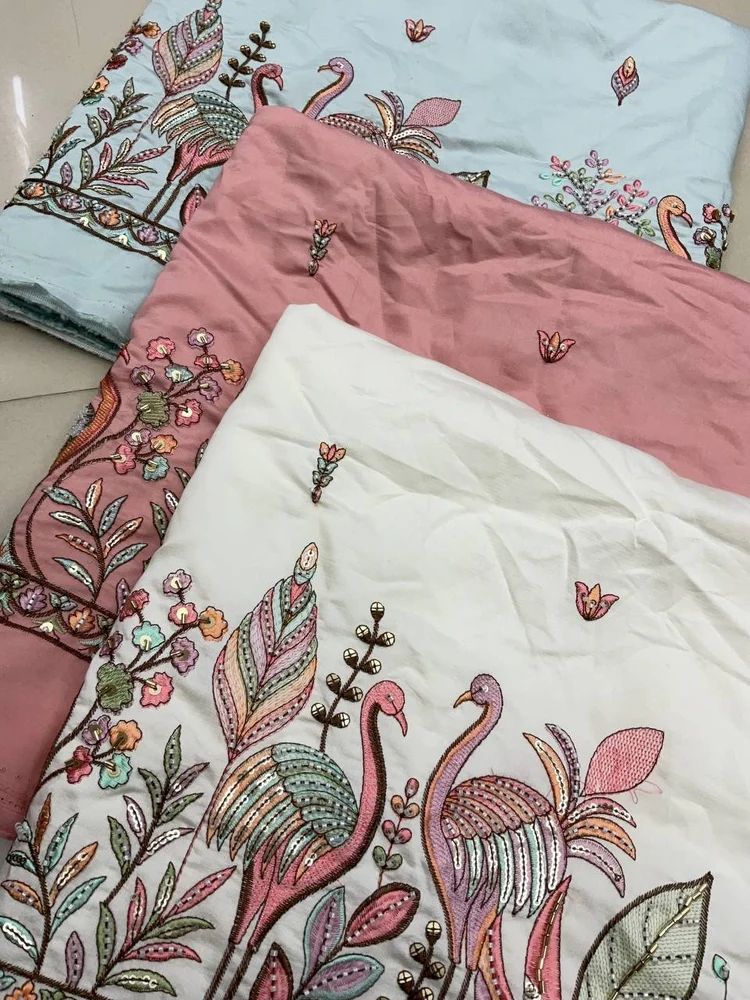 Fancy Embroidery Work Fabrics