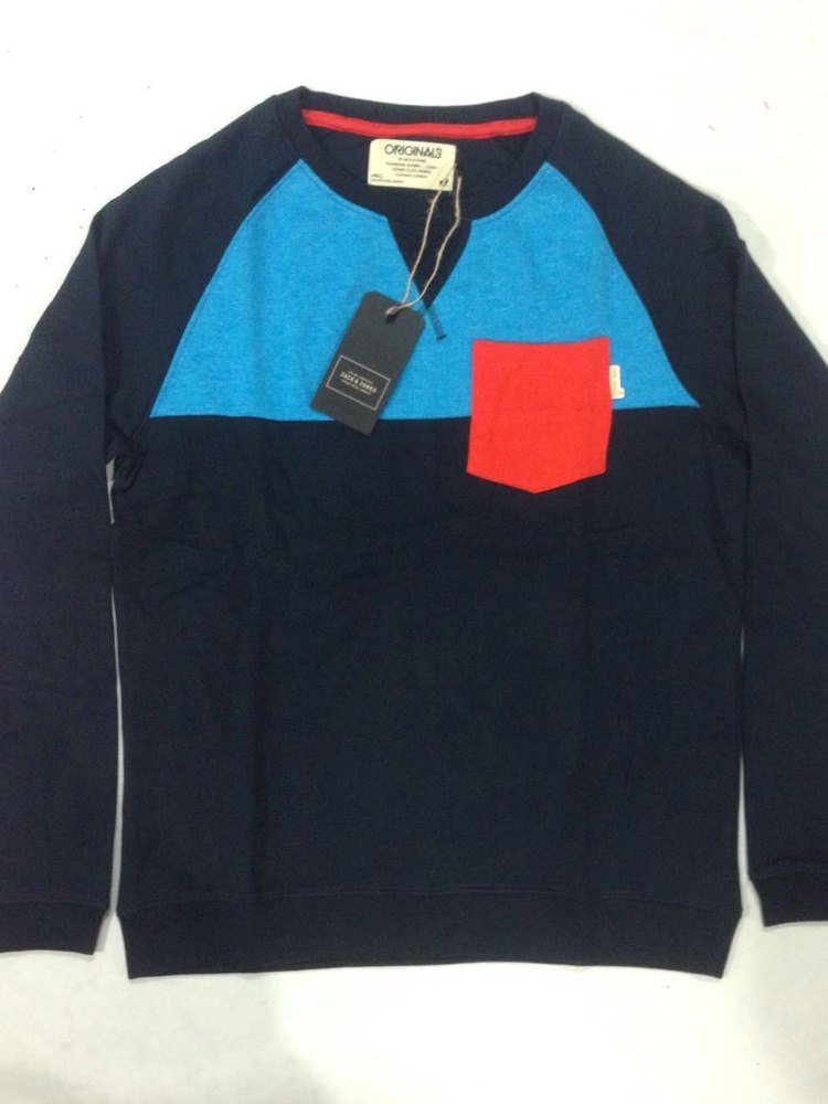 Black Blue Design Full T Shirt