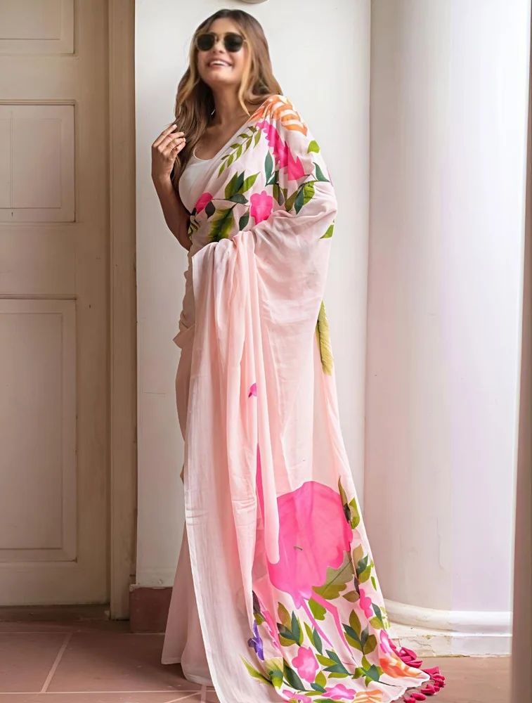 Linen Saree