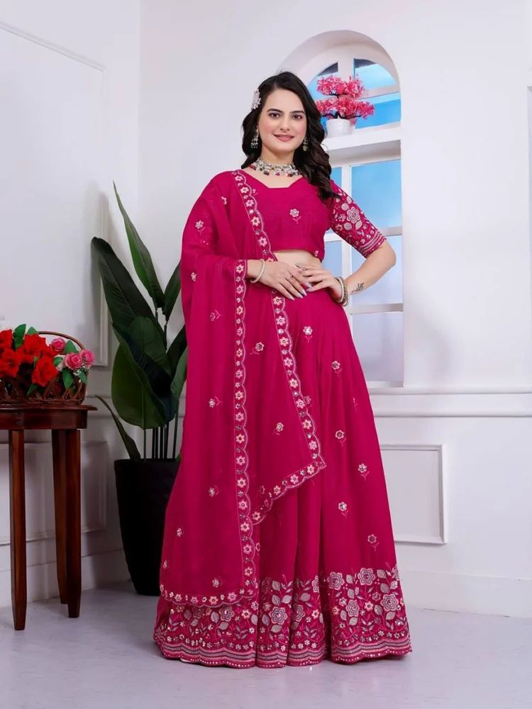 Kiara Spiral Georgette Lehenga Choli for Women Below 2500