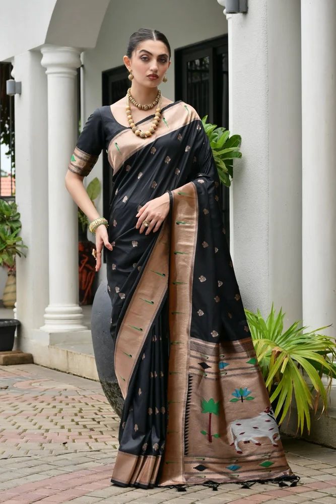 Banarasi Paithani Silk Saree