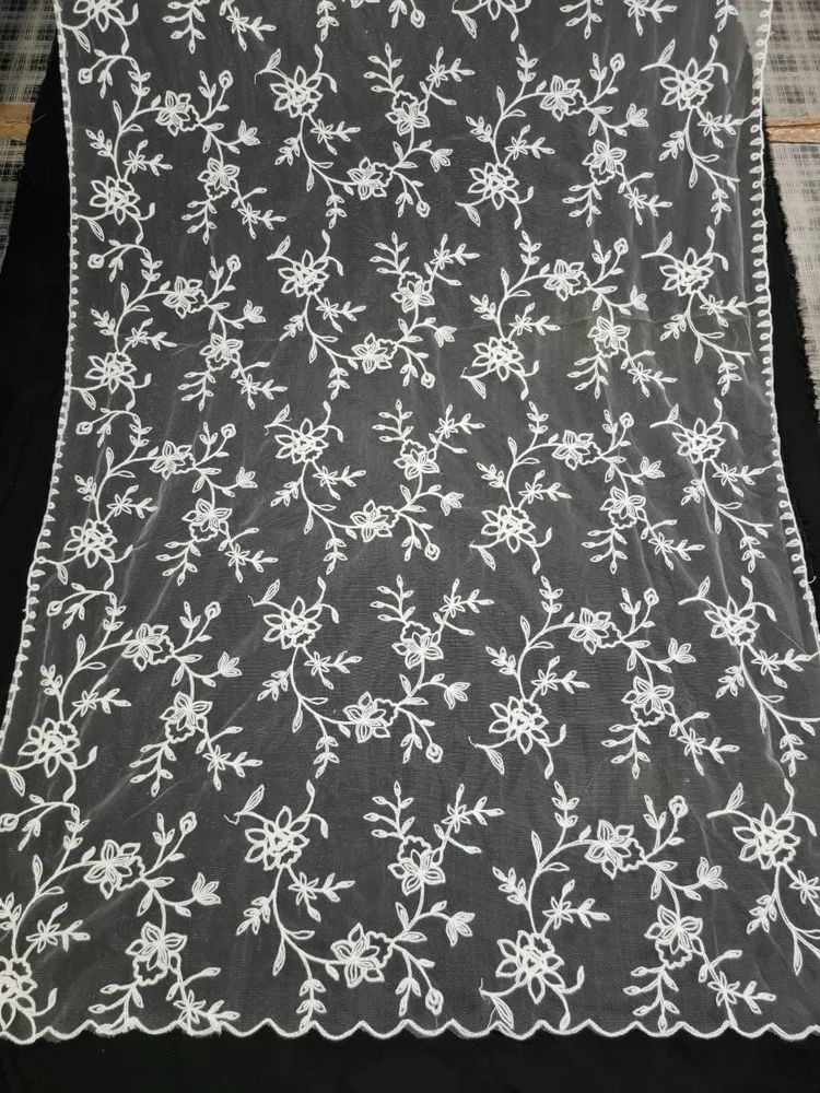 Net Embroidery Dupatta