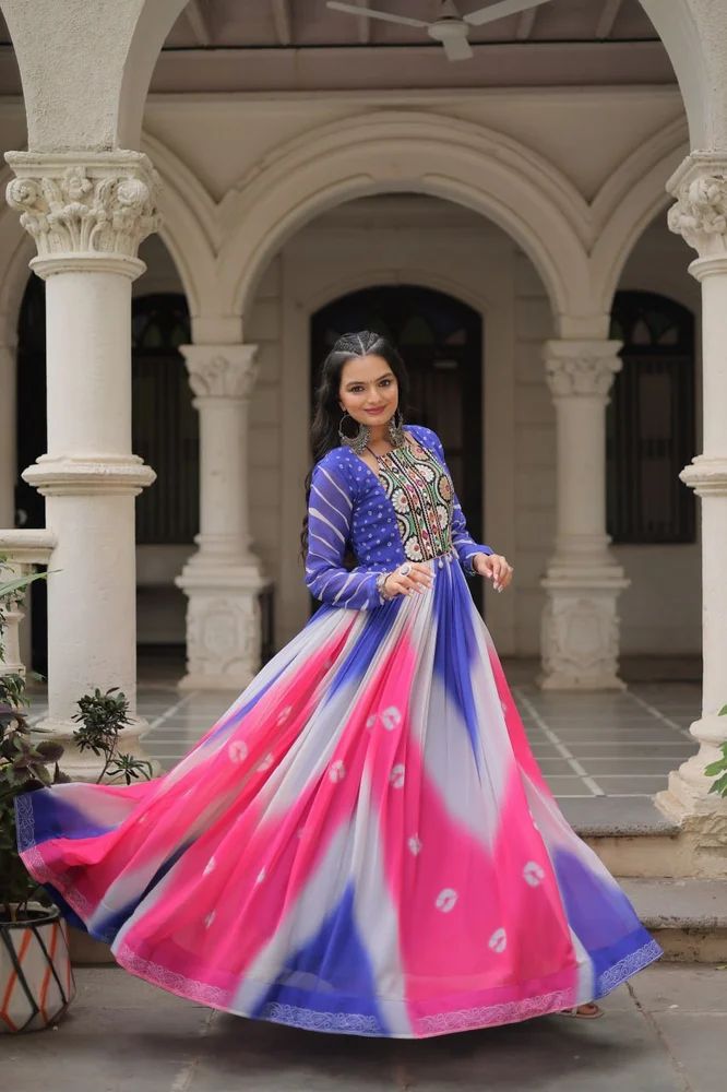 Navratri Faux Georgette Lehenga