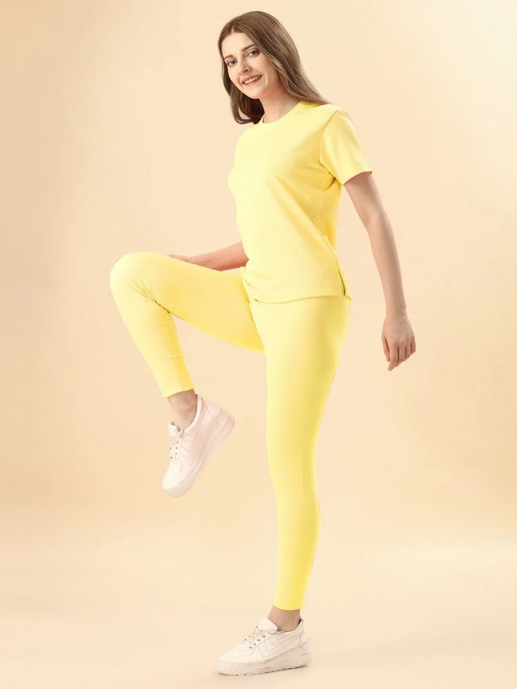 Women Slim Fit Tracksuit,T shirt Bottom Pair