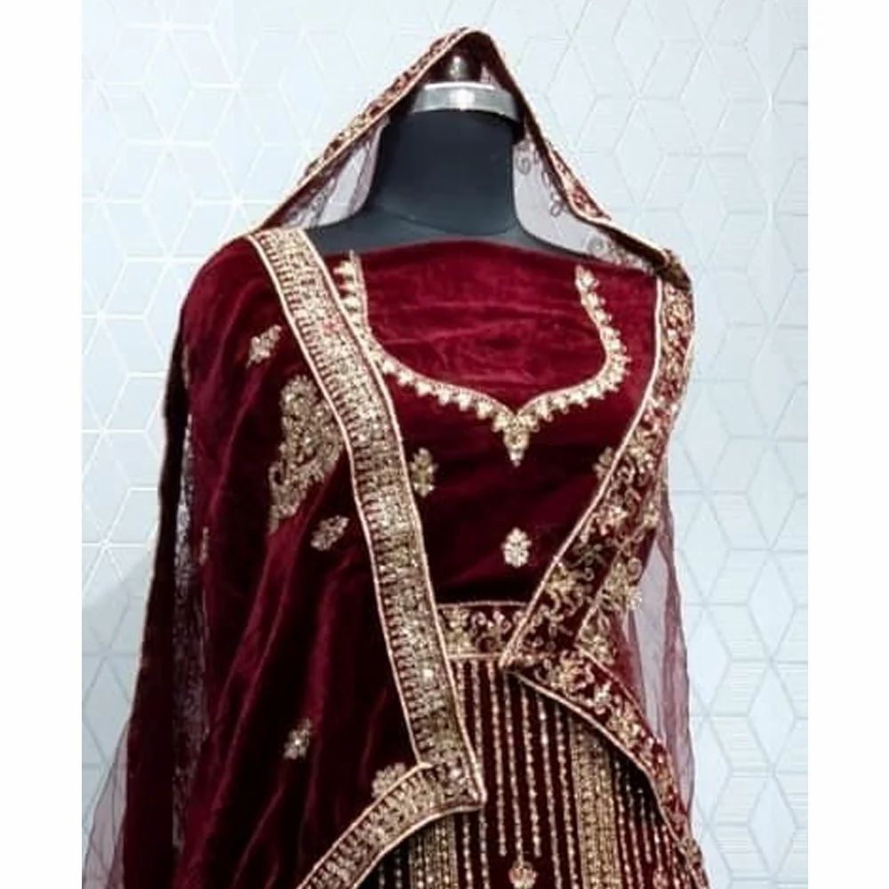 Silver Queen Embroidered Bridal Lehenga
