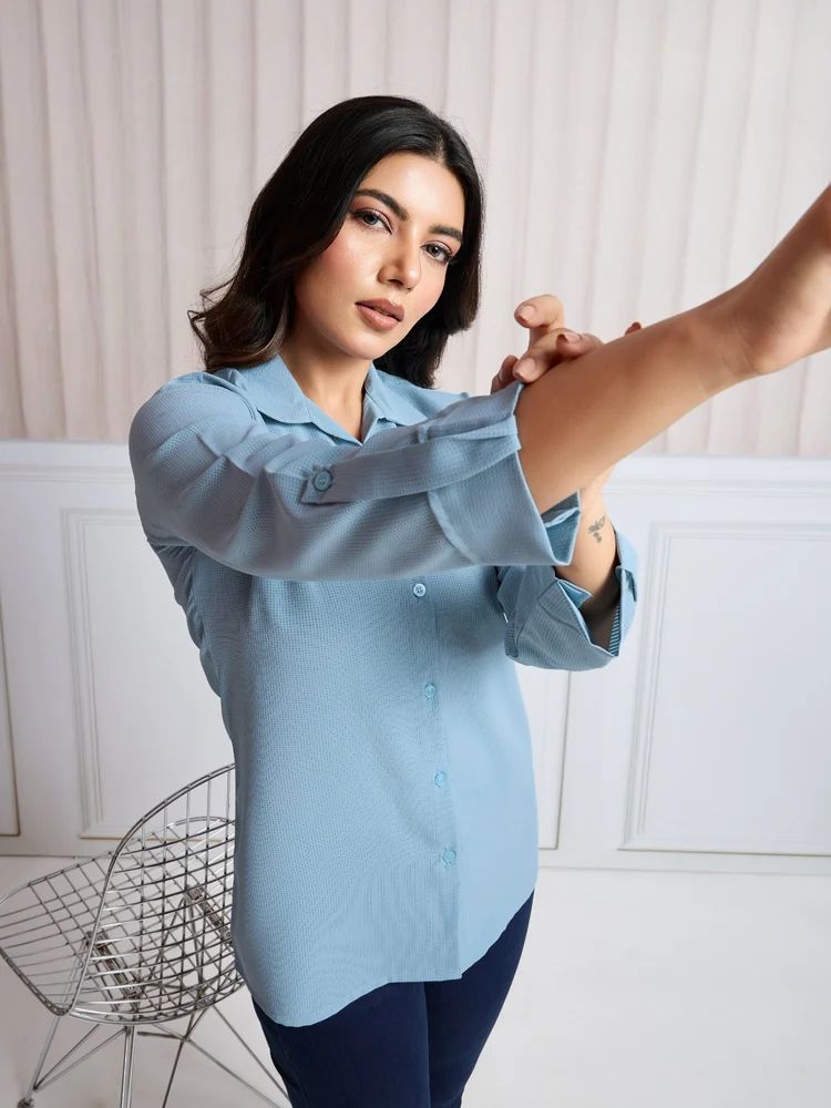 Blue Women Shirt