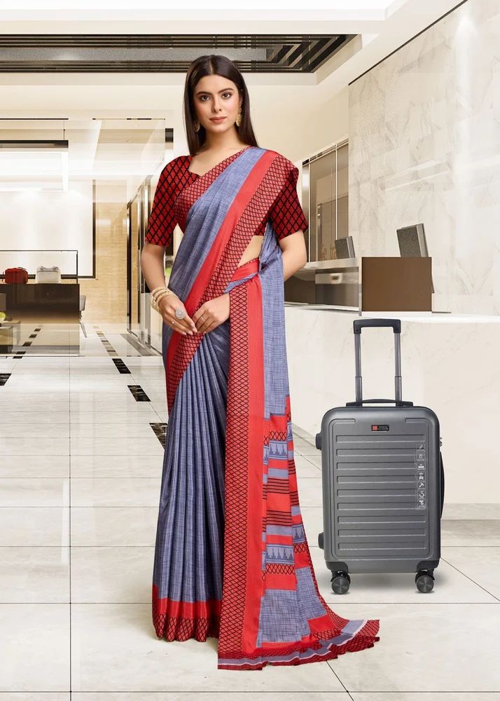 Teacher Uniform Sarees, 6.3 m (with blouse piece)