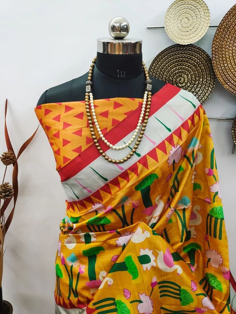 Cotton Printed Paithani Bordar Saree