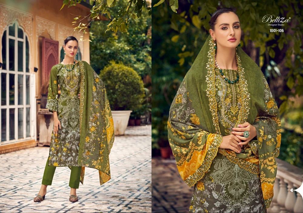Digital Printed Embroidered Lawn Suit