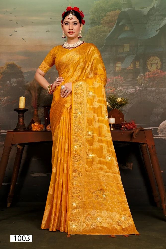 Saroj Darpan Saroski Vol 5 Organza Silk Saree Collection