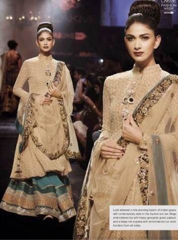 Printed Crape Sleeves Semi Stitched Suits D No 11018