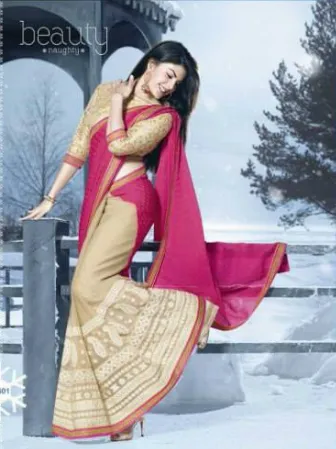 Embroidery Work Saree