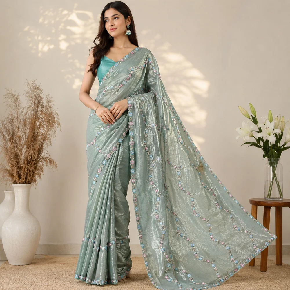 Chiffon Designer Sarees