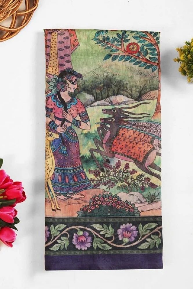 Madhuban Chanderi Saree