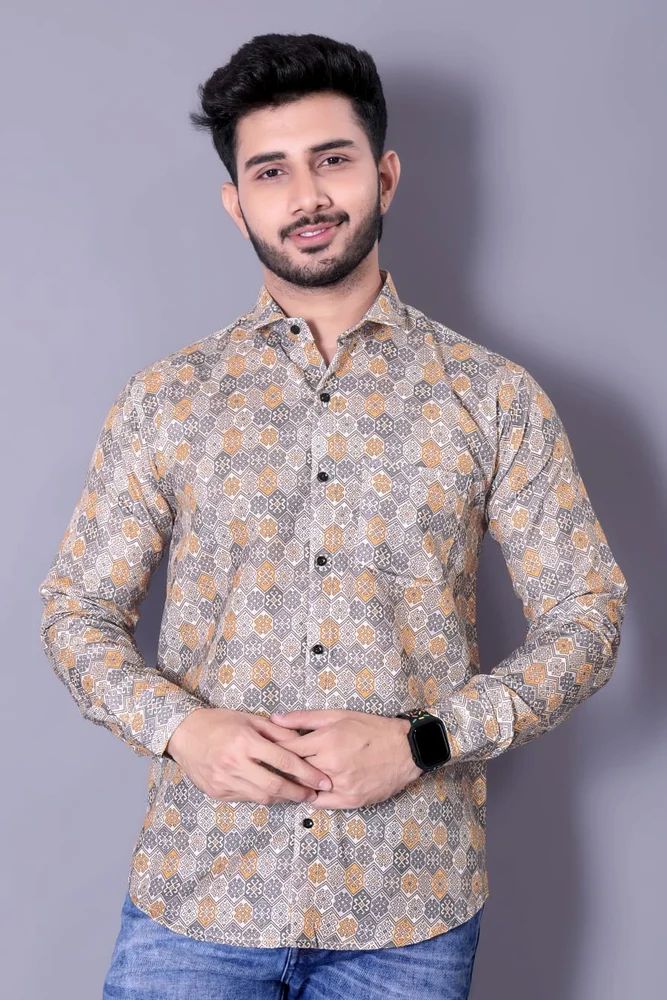 Sanganeri Print Cotton Shirt