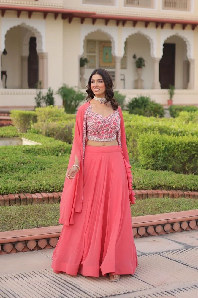 Lehenga Choli With Shrug