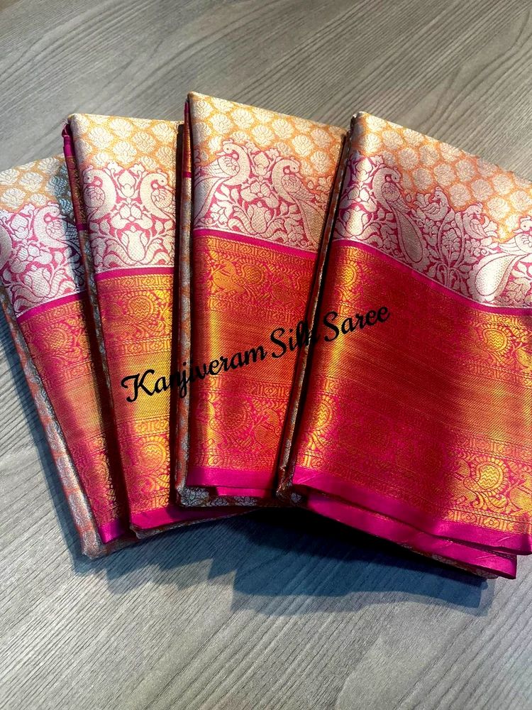 Bridal Wear Kanjivaram Silk Saree, With Blouse Piece