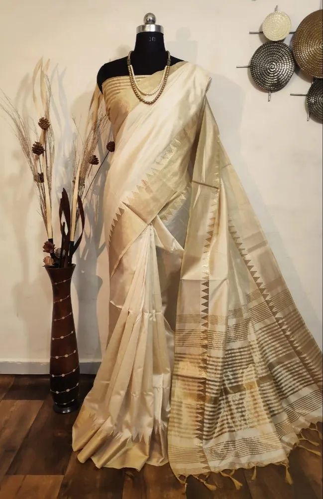 Pure Assam Silk Printed Saree