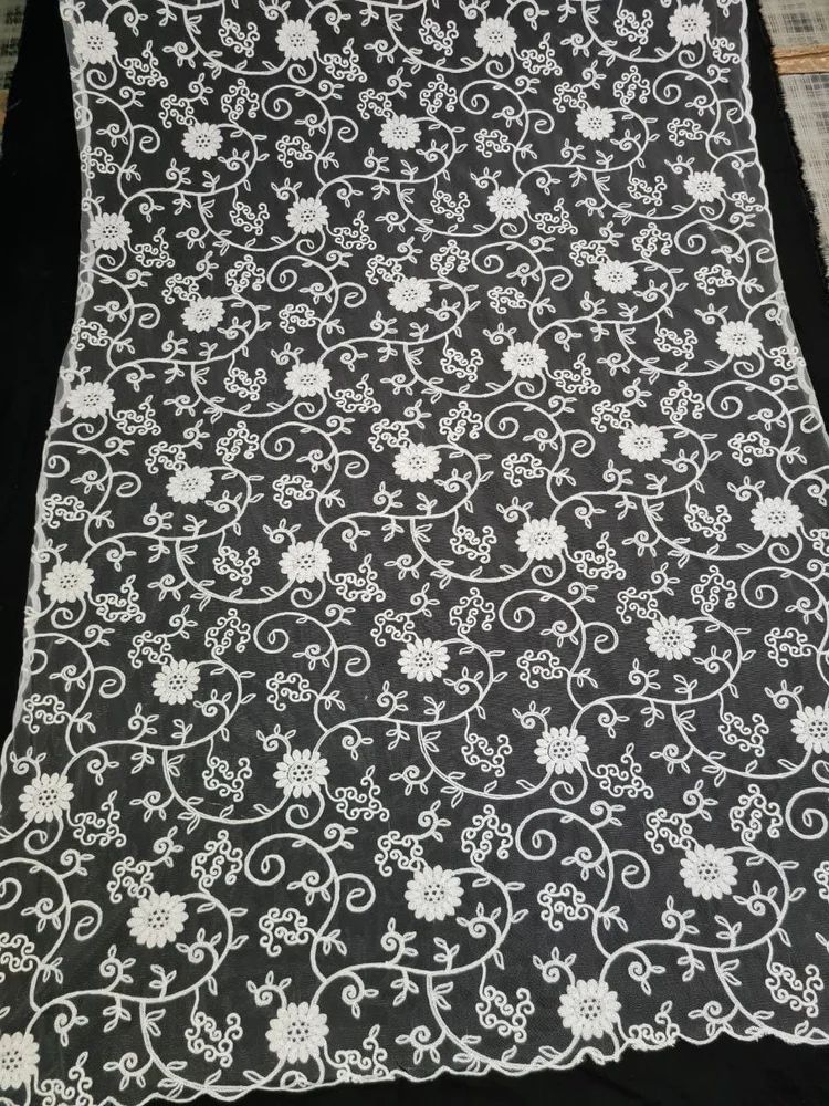 Net Embroidery Dupatta
