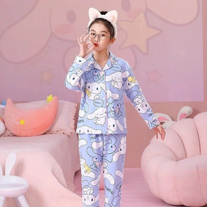 Hosiery girls fancy printed night suit, Pajama Set
